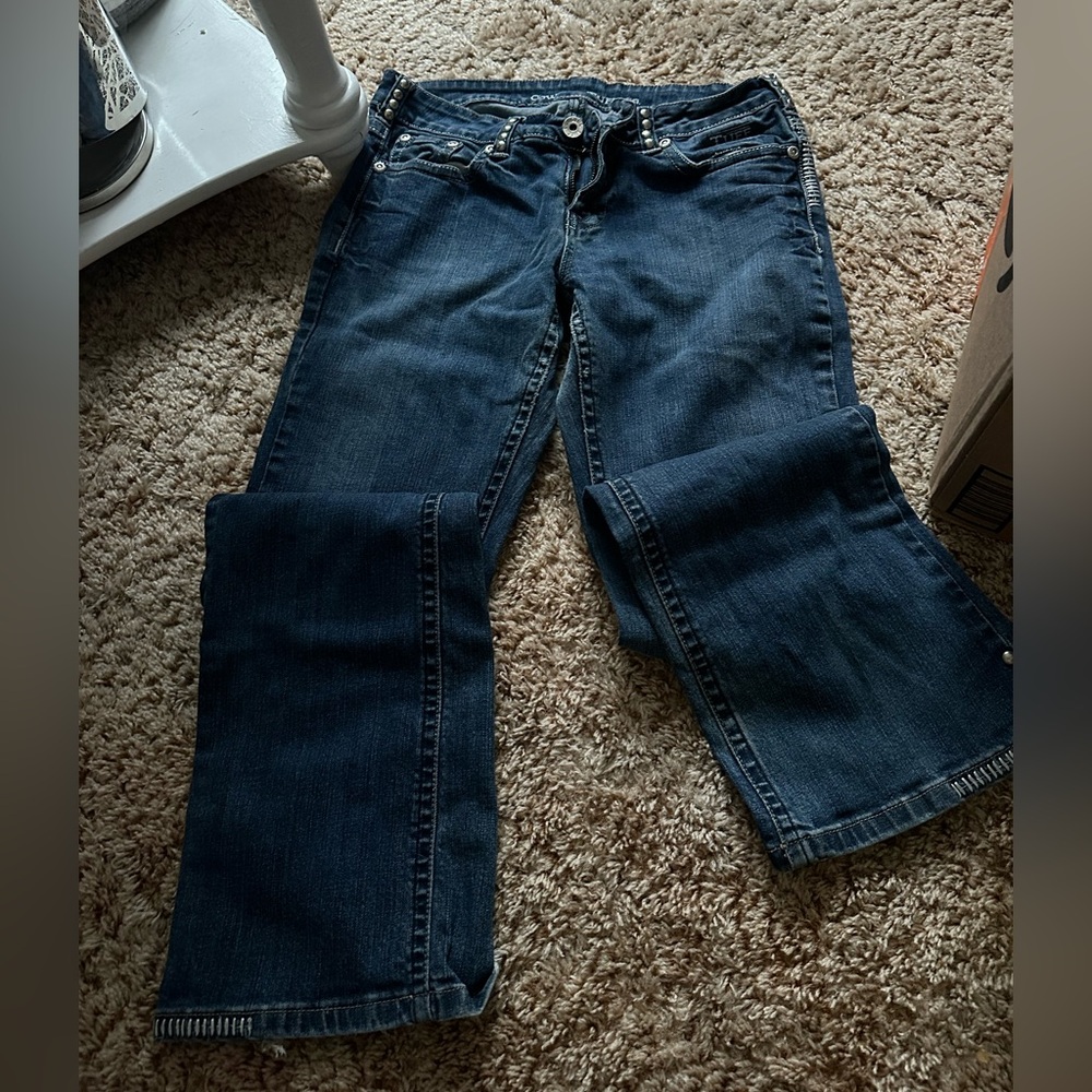 Cowgirl Tuff Dark Blue Boot Cut Jeans